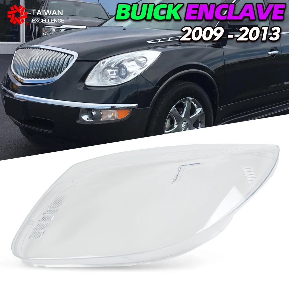 

For Buick Enclave 2009-2013 Headlight Cover Transparent Headlamp Lamp Shell Replace Original Lampshade Plexiglass