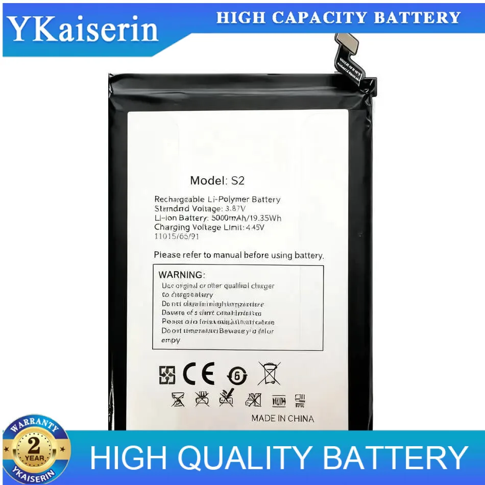 5000Mah Stable Environmentally Friendly Mobile Phone Battery For Fossibot S2