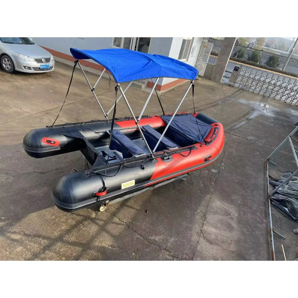 قارب قابل للنفخ من مادة PVC بسعر خاص لـ 5 أشخاص، يخت رياضي عالي السرعة لصيد الأسماك المستقر والانجراف #4