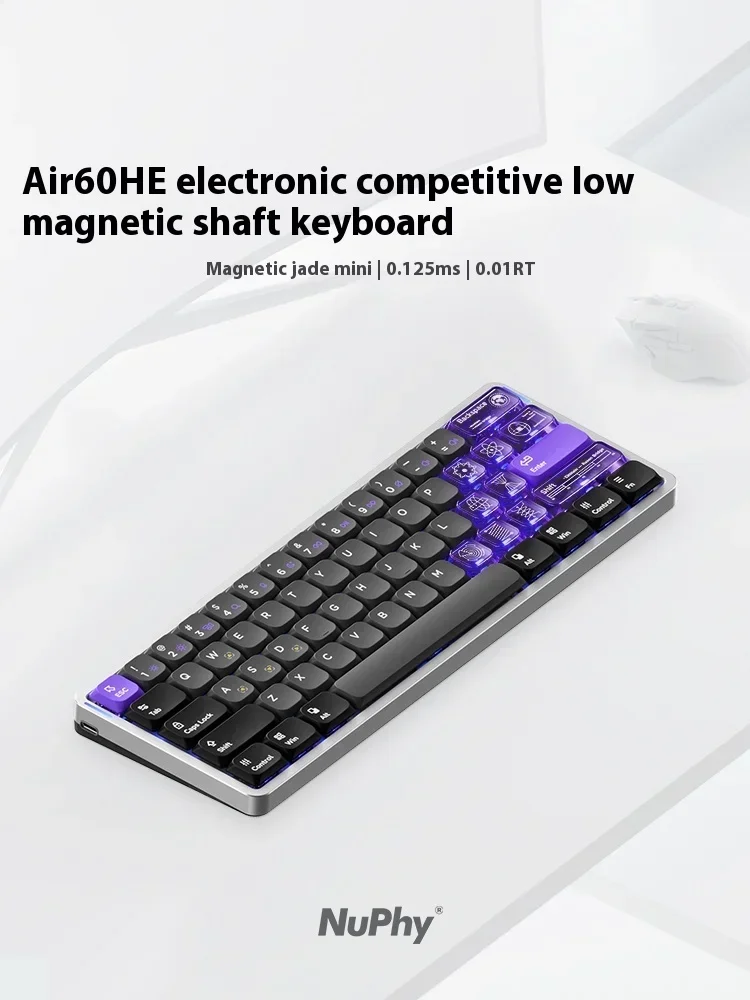 NuPhy Air60 HE Magnetic Axis Keyboard Wired Hot Swap Keyboard 8K Ultra Low Delay Quick Trigger E-Sport Gaming Keyboards Gifts