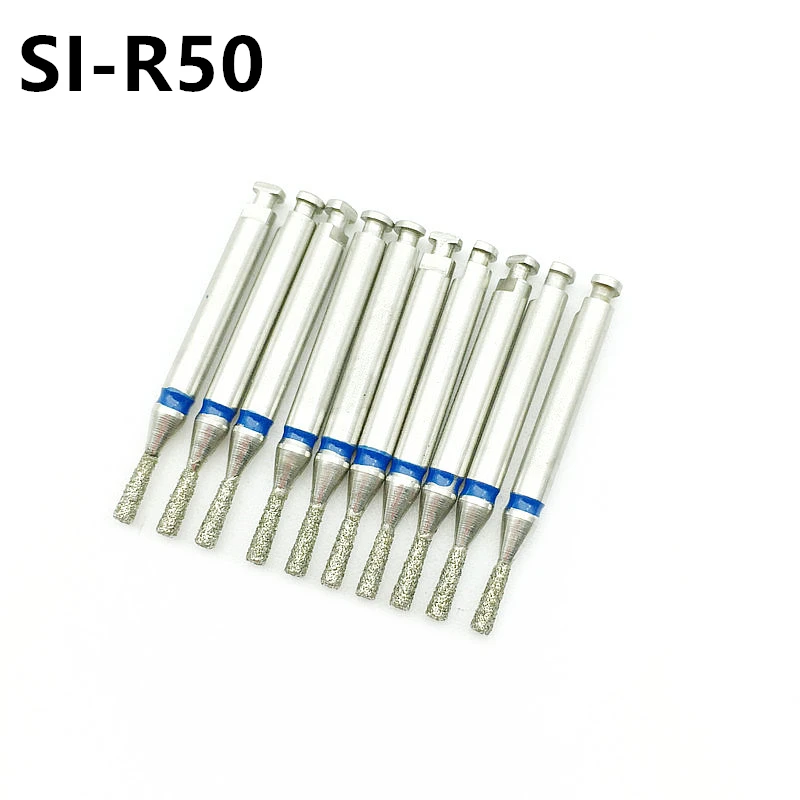 

10pcs/kit Dental Material Low Speed Diamond Burs Drill For 2.35mm Shank Bur Contra Angle Handpiece SI-R50