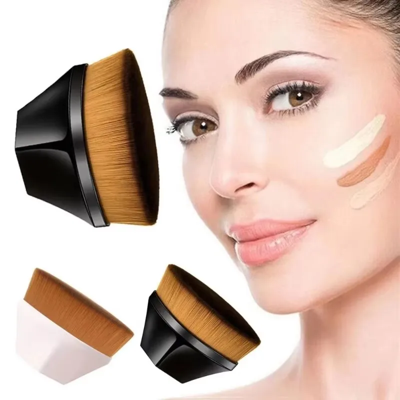 2/4/6Pcs Foundation Brush Pro - Ultra-Dense Flat Top Makeup Brush Magic High Density Fiber Makeup Brush Soft No Trace Portable