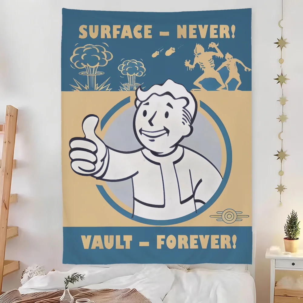 F-FalloutS 4 Retro Game Tapest - đánh giá và giá Retro Gaming Banner