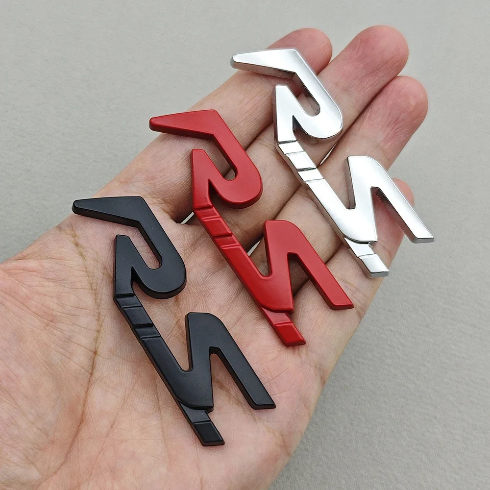 3D Metal GT RS Emblem Badge Rear Trunk Fender Sticker Decals For Renault Megane 3 Clio 2 Scenic Arkana Koleos Duster Accessories