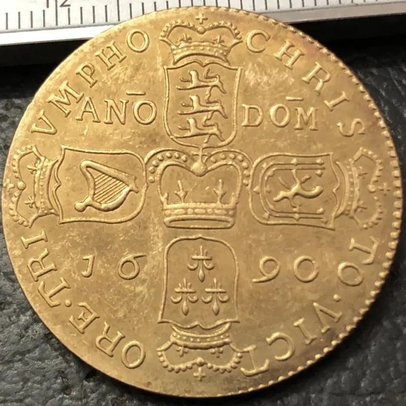 عملة نسخة معدنية نحاسية 1690 Ireland 1 Crown-James II