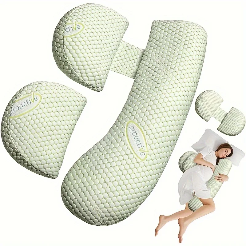 Pregnant Women's Pillow to Protect the Waist Side Sleeping Pillow to Support the Abdomen H Shaped Sleeping Side Pillow Cushion