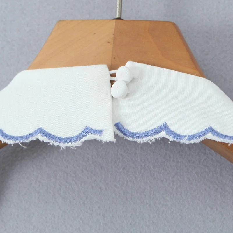 Zoete Vintage ort Dr geborduurde hangende ne taille in blauwe bloemen A-lijn rok voor dames Andere Sle Summer Dr