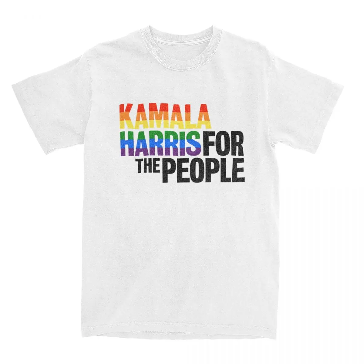 Kamala Harris 2024 Election Madam President Men Women's T Shirt Merch Crazy Tees Short Sleeve Crewneck T-Shirt 100% Cotton Cloth