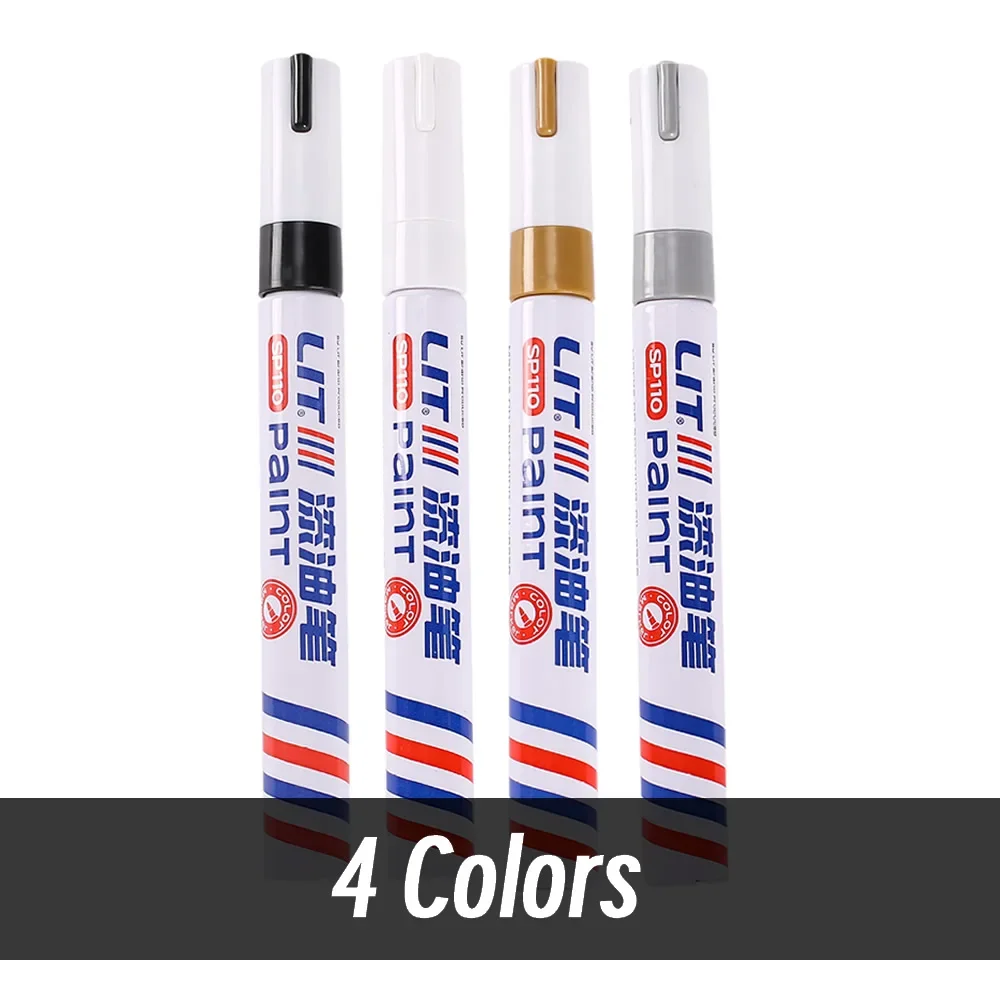 3mm 10 p Kleurrijke 8 Kleuren Permanente Verf Marker Waterdichte Witte Markers band loopvlak rubber stof Verf metalen Verf Marker Pennen