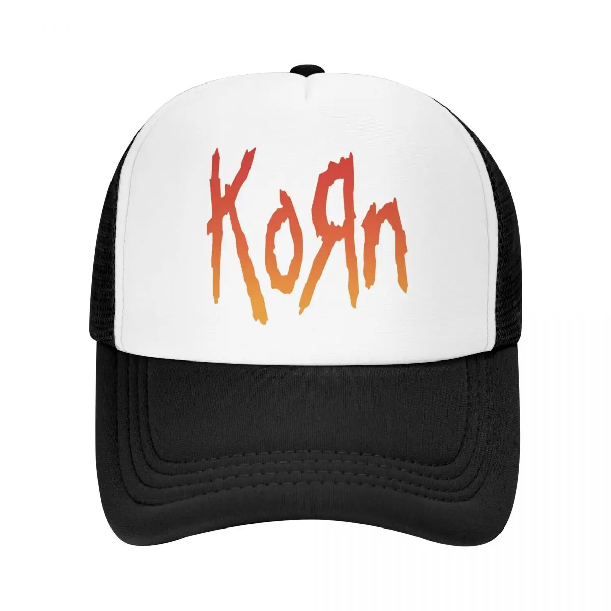 Adult Music Rock Korn Band Trucker Cap Fashion Mesh Baseball Cap Polyester Hat Sun Hats Adjustable Golf Hats Summer