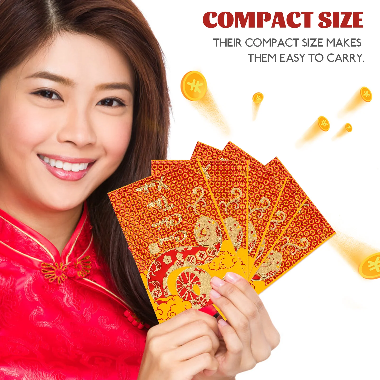 

18 шт. красные конверты Год змеи Счастливые карманы для денег Бумага Новогодние подарки Конверт Безопасные стили Праздничные весенние