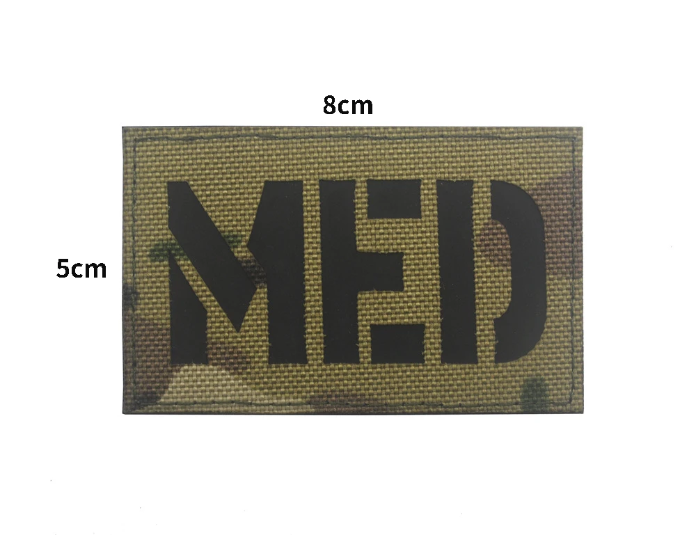 IR Red Cross Paramedic EMT EMS  Combat Medic First Aid Patches Reflective Tactical Medical Insignia Patch Badge