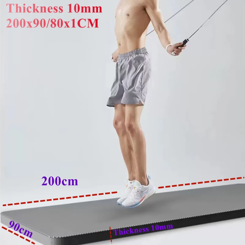 200*90CM Thickened Yoga Mat Waterproof High Density Rebound Yoga Mat Home Gym Non-Slip Mat for Fitnes Pilates Gymnastics Gym