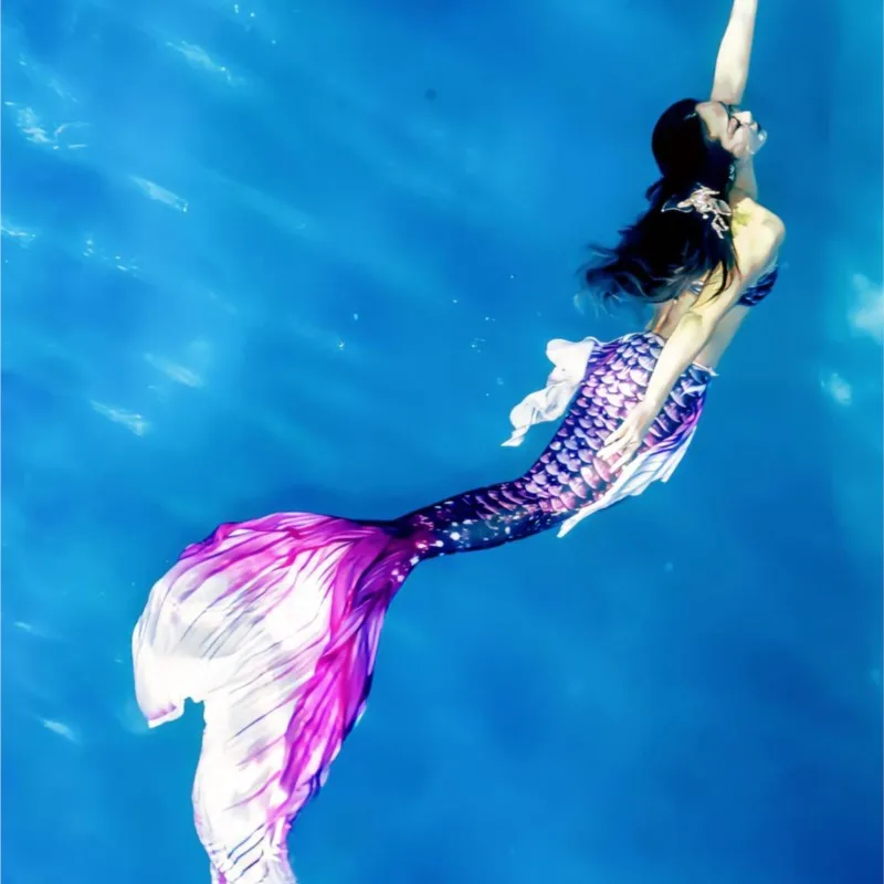 Realistic Fishtail Adult Children Diving Photography Aquarium Performance Props Swimsuit Female