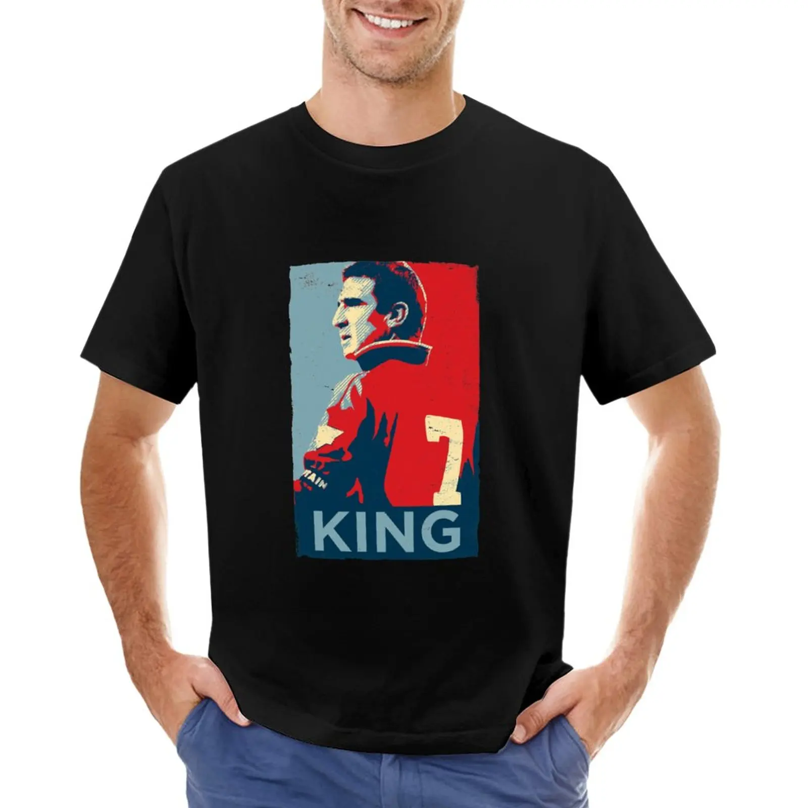 Cantona The King T-Shirt custom t shirts design your own aesthetic clothes sweat shirts, men