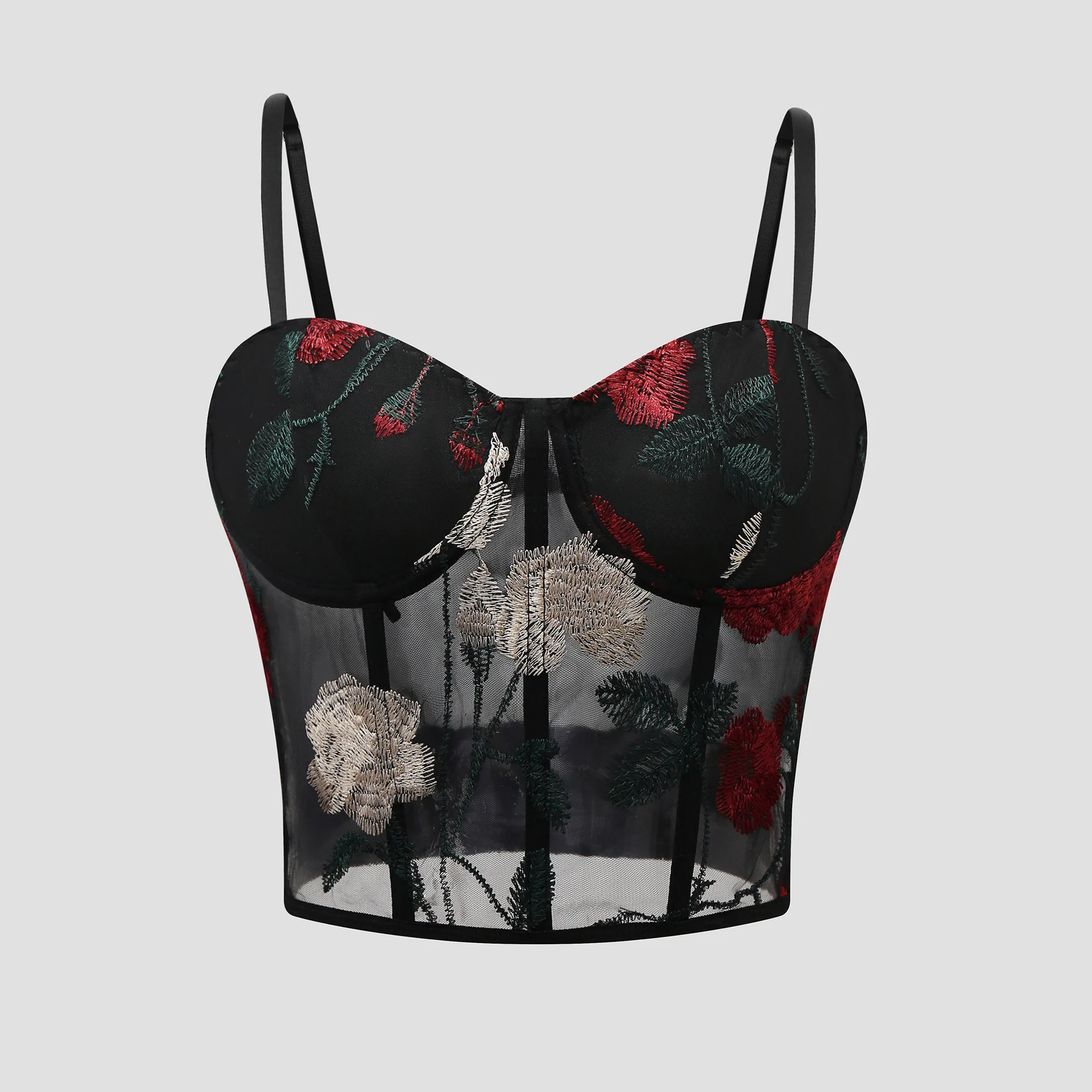 A827 Sweet Memory Сетчатый топ – обзор и цена Embroidery Underwear