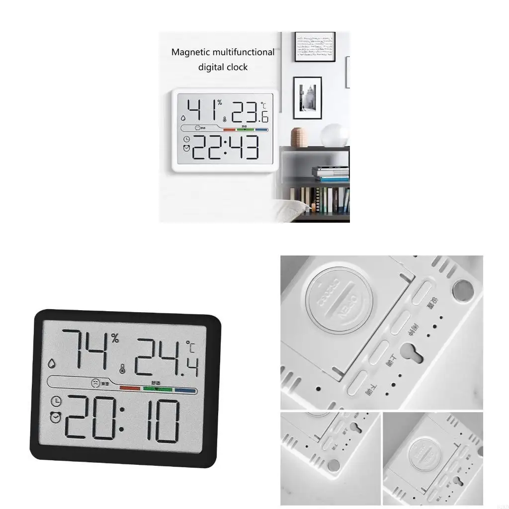 62KD Functional Clock for Home Use, Indoor Temperature Monitoring