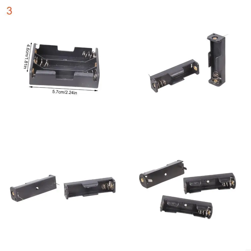 103f-Компактный-батарейный-отсек-на-2-А-с-паяемыми-контактами-Пластиковый-металлический-корпус
