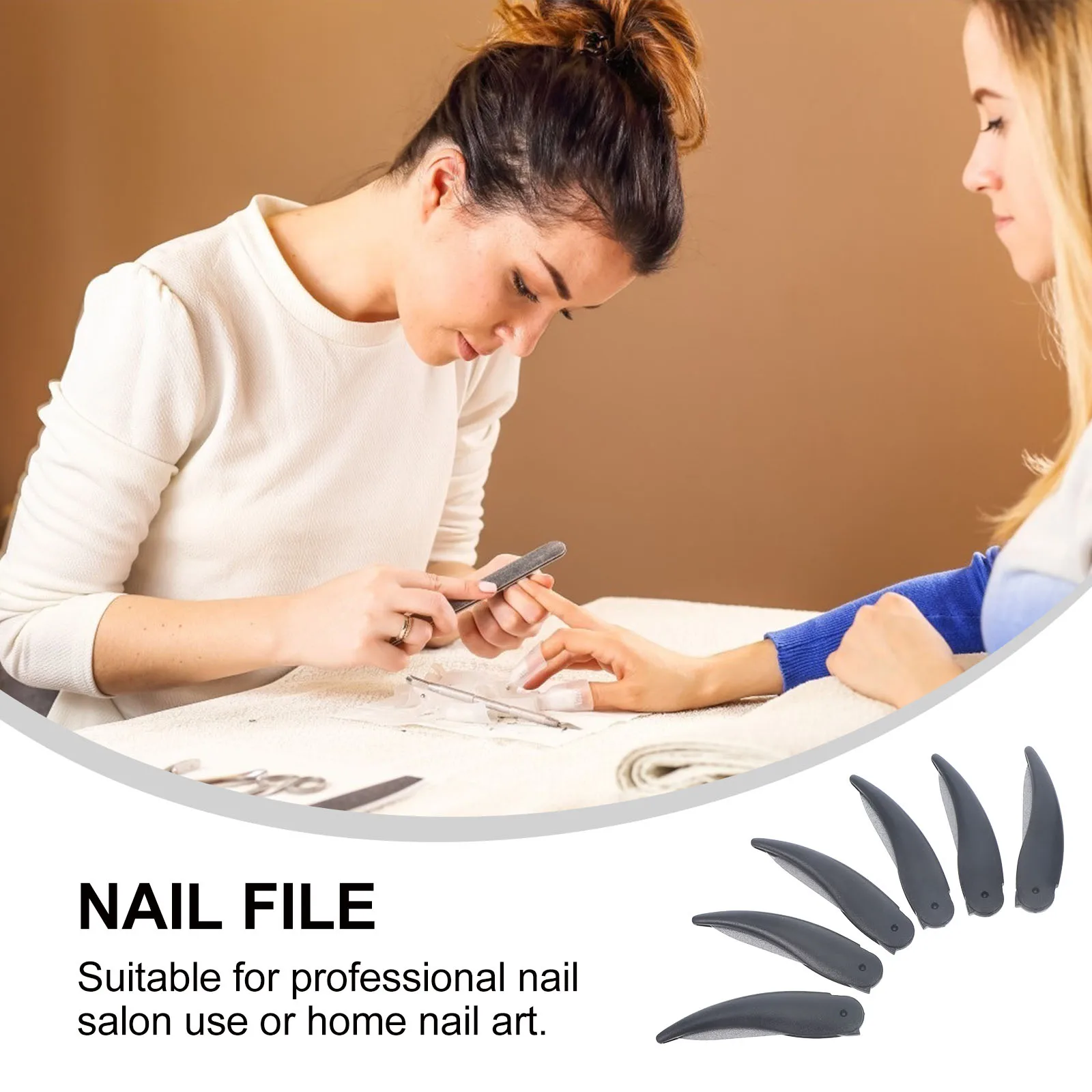

6pcs Foldable File Small Portable Manicure Tool For Grinding Polishing Stainless Steel Travel Nail Care Tools For Women Nail