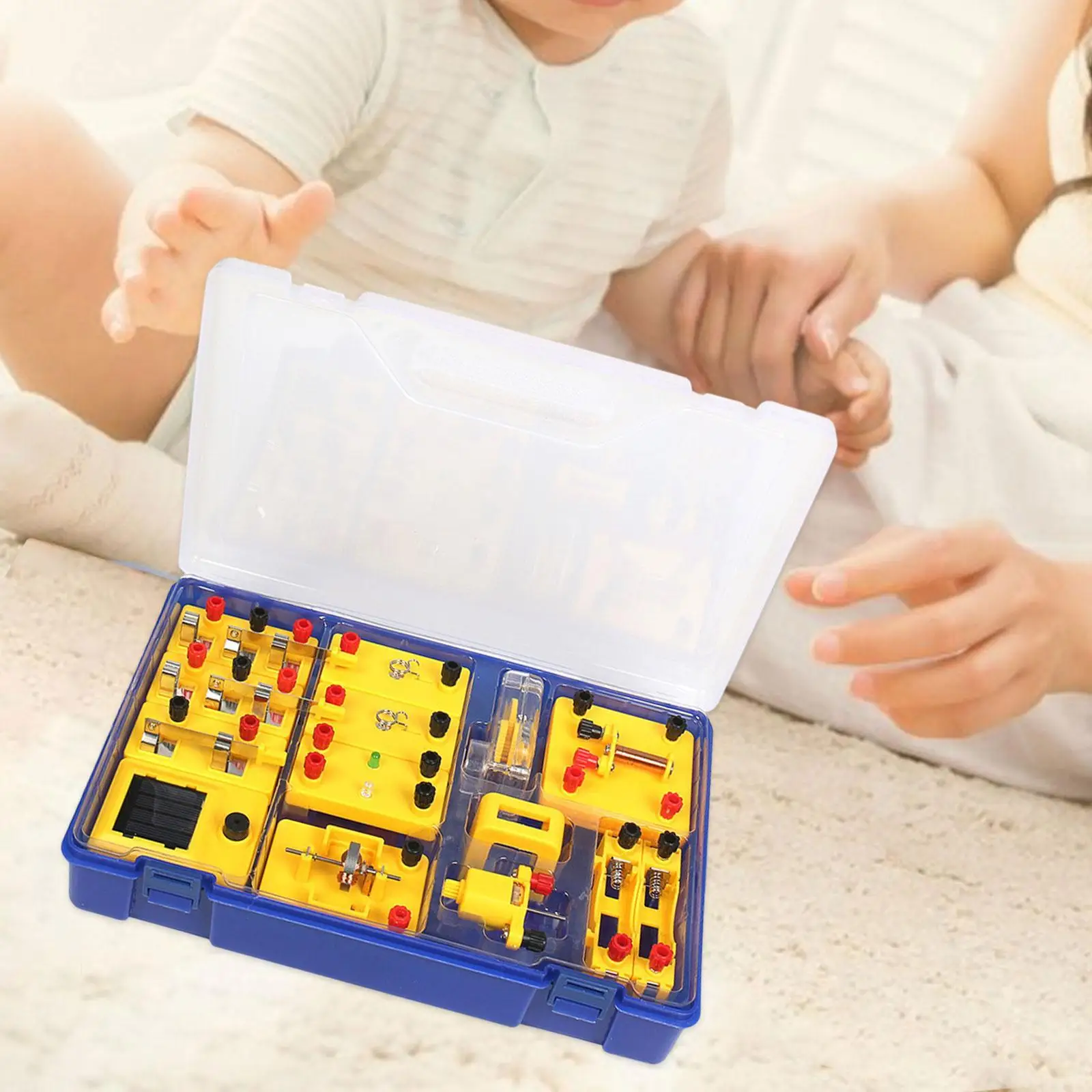 

Physics Science Lab Learning Circuit Kit Educational Toy Portable Building Circuits for Classroom Kids Junior Students Senior