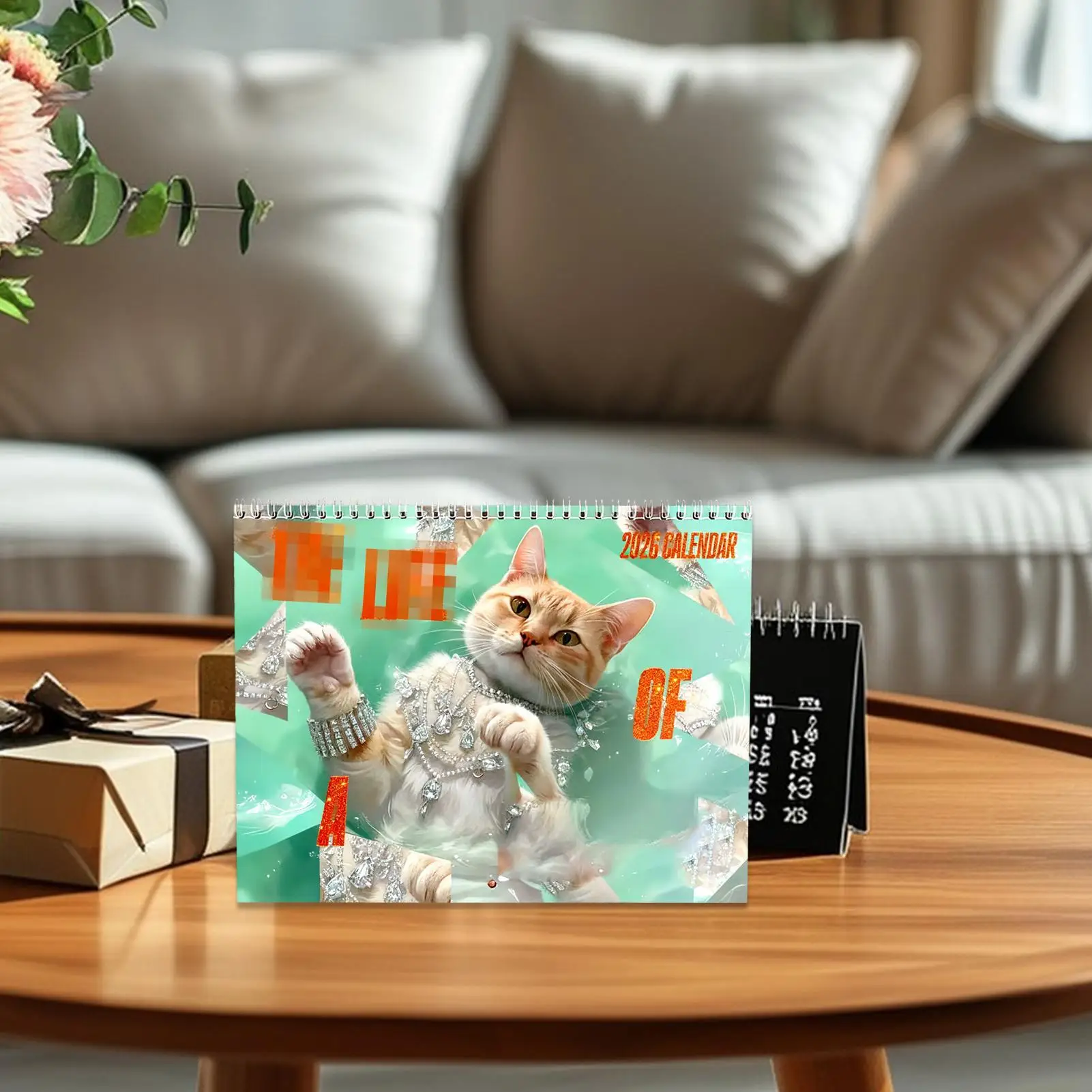 2026 Cat Calendar Wall Planner January December 2026 12-Month Cat Calendar for Home Living Room Study Room Office School Family