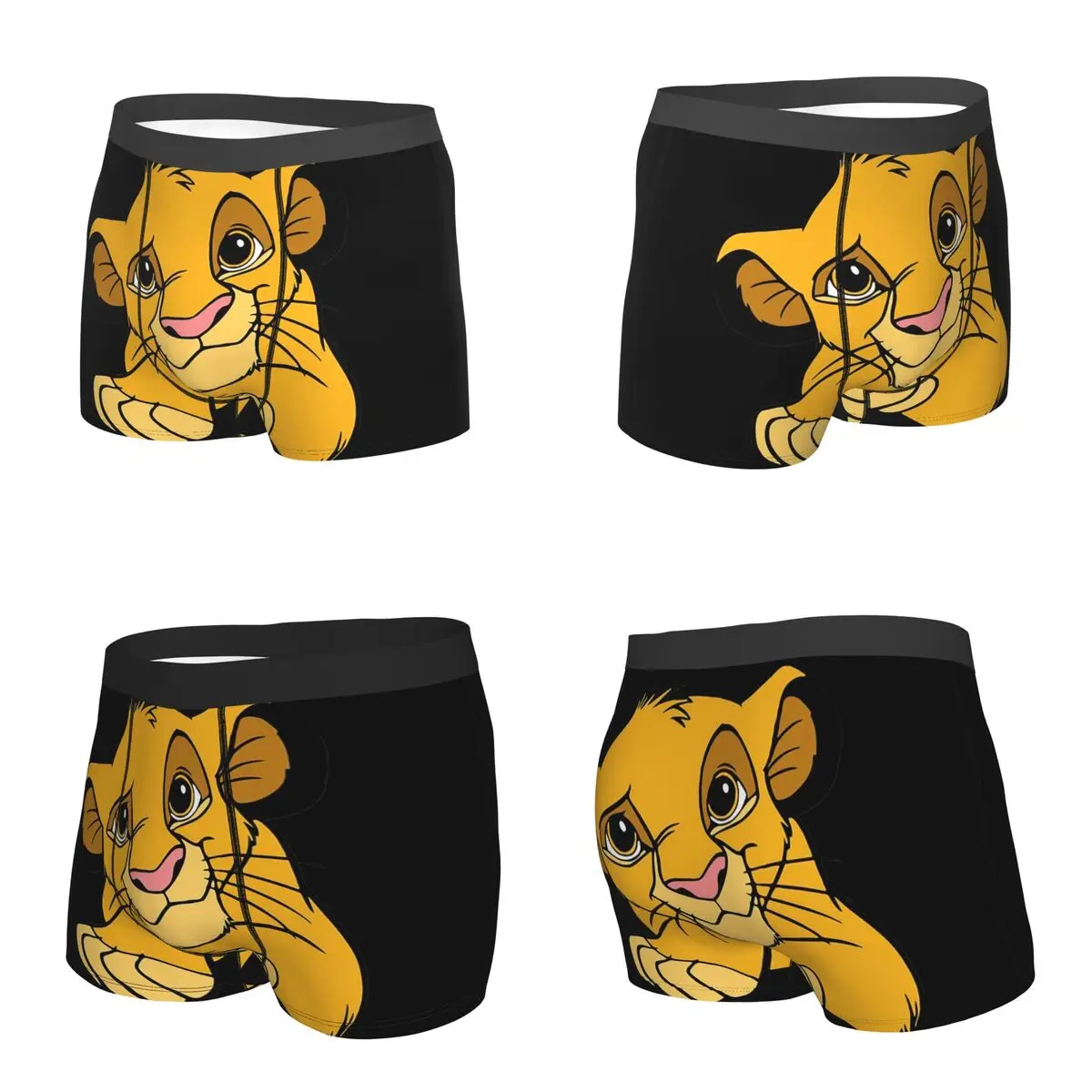 Boxer Underpants Shorts The Lion King Panties Male Soft Underwear for Homme Man Boyfriend Gift