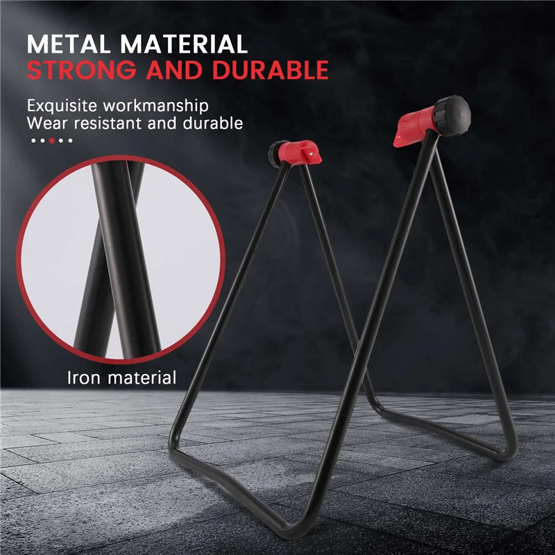 

-ABHW 2X Bicycle Repair Stand Wheel Kick Holder Carrier Centering Tools Bracket For Bicycle Wheels Road Tools Maintenance