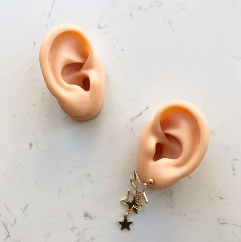 Ear Silicone Model Teaching Tool for Display Can Be Reused 1:1 Simulation Human