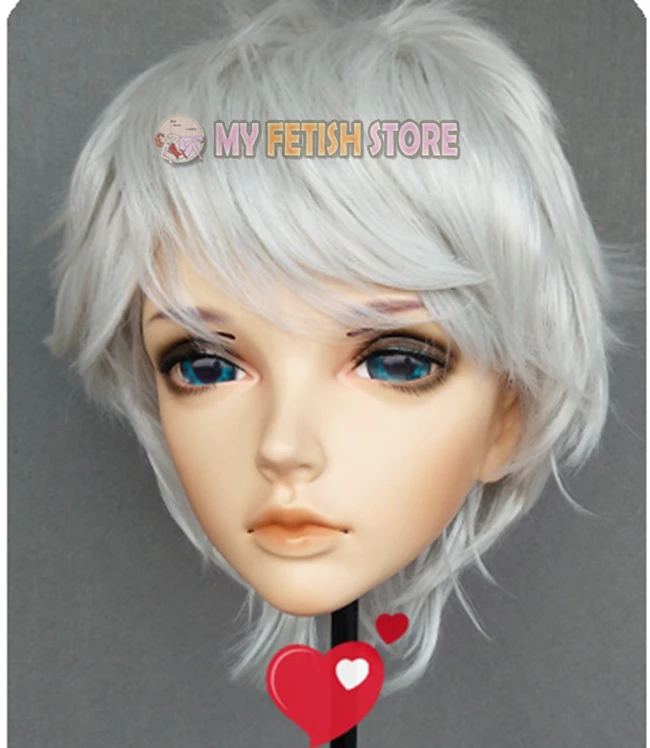 (GL328) Vrouwelijke Zoete Meisje Hars Half Hoofd Kigurumi BJD Ogen Crossdress Cosplay Japanse Anime Rol Lolita Masker Met Ogen En Pruik