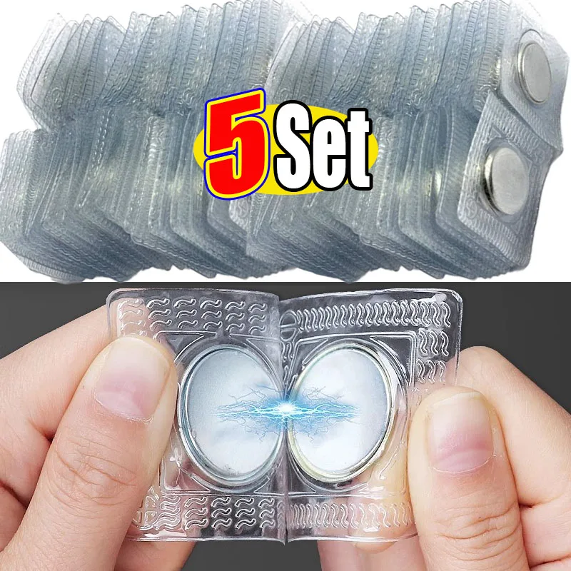 5set Fastener Sew Magnetic Snap Invisible Hidden Sew in PVC Magnetic Snap Fastener for Handbag Clothing DIY Craft Sewing Tools