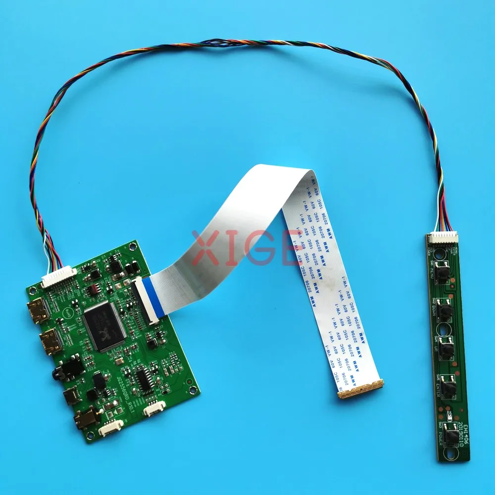 

Для LP156WFG B156HAN08 LM156LF2F01 NV156FHM N156HRA B156HAT01 плата контроллера DIY Kit ЖК-экран 1920x1080 EDP-40Pin 2Mini-HDMI