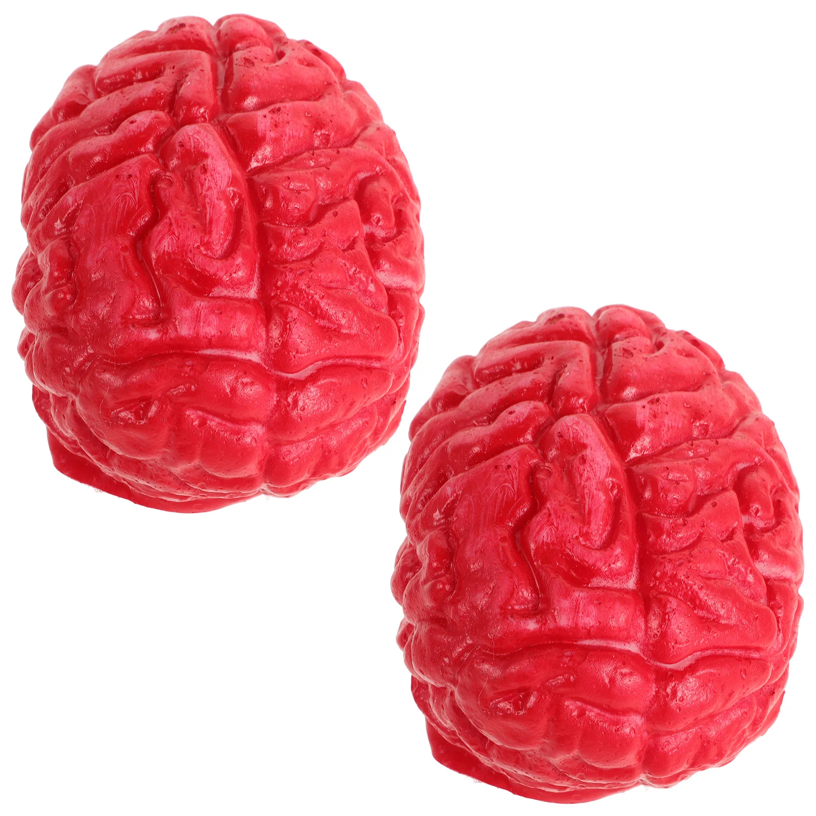 

2Pcs Latex Human Brains Fake Body Parts Halloween Party Props Decorations