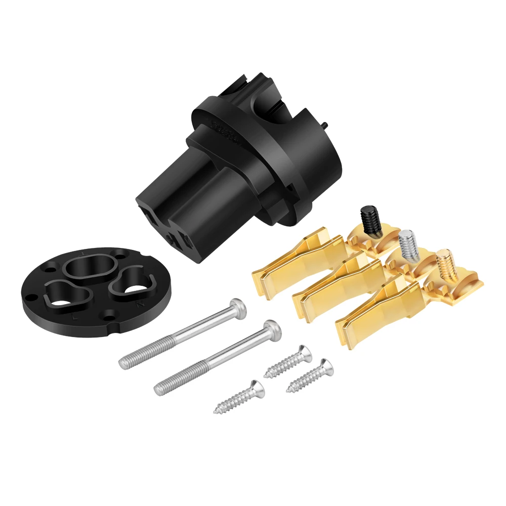 HIFI M102G/F102G 99.998% النحاس النقي 24K لوحة الذهب الولايات المتحدة التيار المتناوب قابس طاقة IEC320 C13 موصل للصوت لتقوم بها بنفسك كابل الطاقة الرئيسي