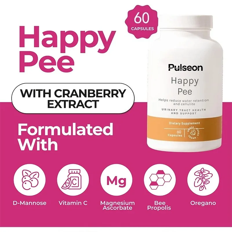 60 Capsules, Bladder Health Supplement, Containing Cranberry, D-mannose, Vitamin C, and Bezoar, Comfortable and Balanced