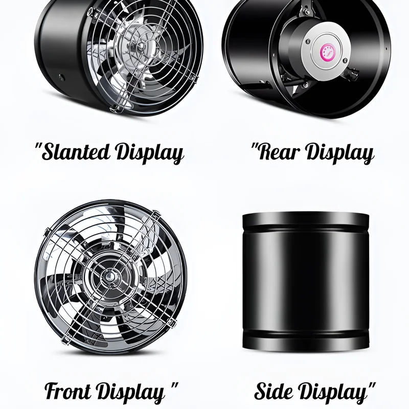 Extractor unidireccional de cocina, extractor de baño, potente escape silencioso, conducto en línea, ventilador de ventilación, extractor Industrial