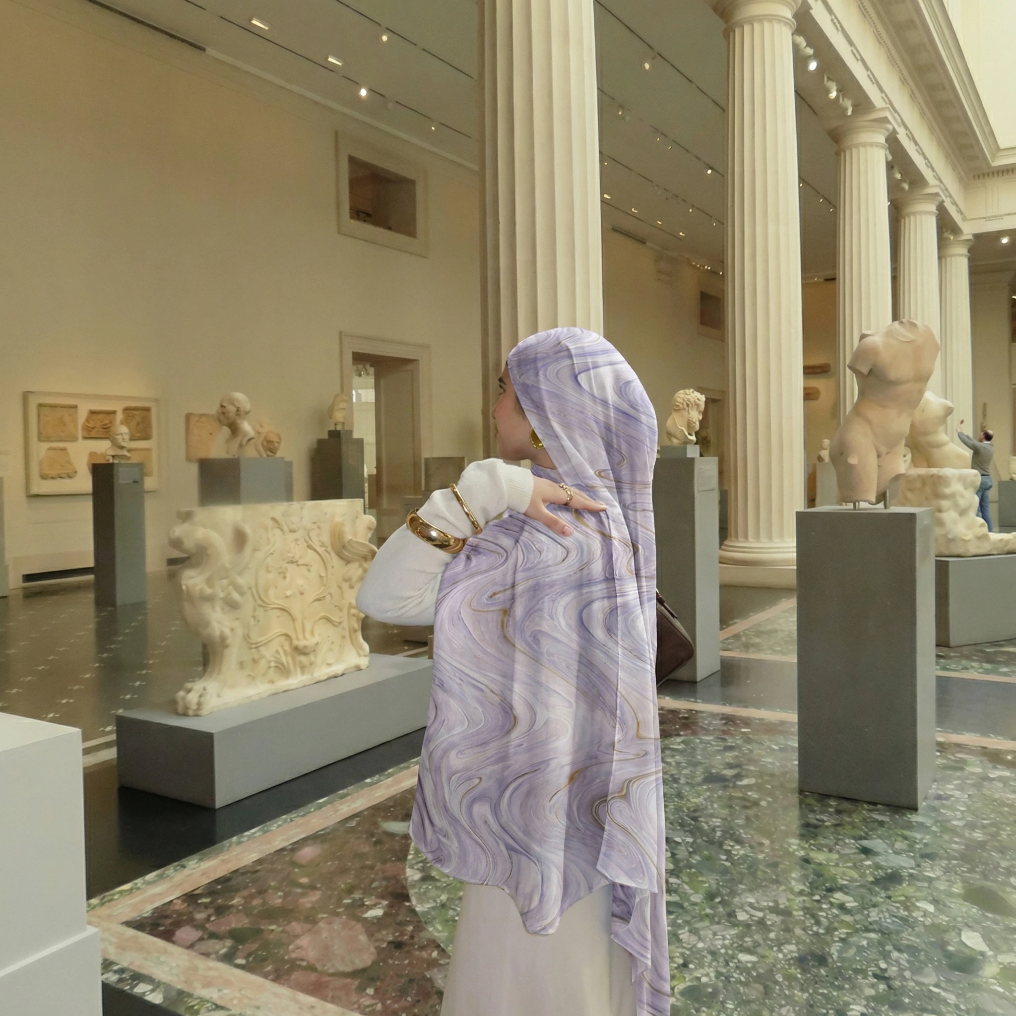 

Новые дизайнерские хиджабы с принтом, премиум-качество, акварельные узоры, мягкий платок-шарф для женщин, подходит для повседневной носки, аксессуар к абайе, женская вуаль.