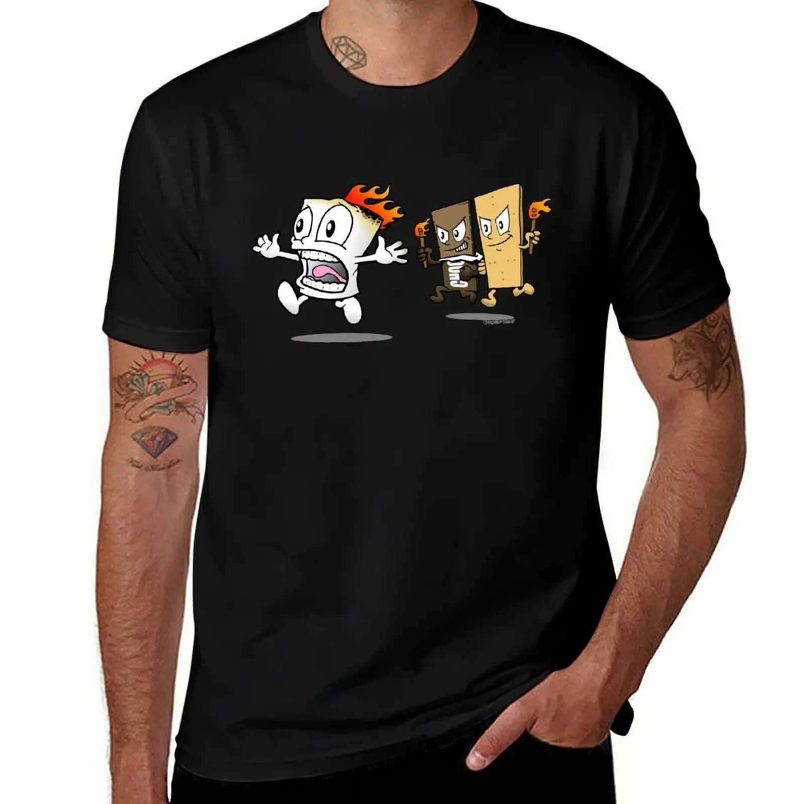 Funny Smores Chase T-Shirt Soft Anti-Shrink Cotton Tee T-Shirt