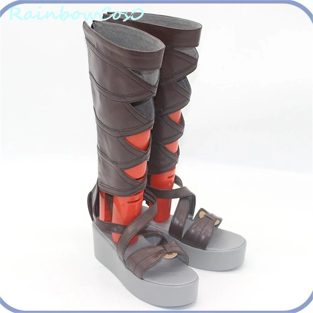 Senren Banka Murasame Cosplay Shoes Boots Game Anime Halloween Christmas  Rainbowcos0W3655