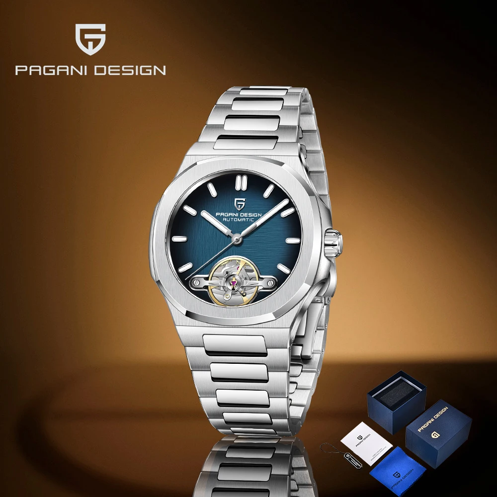 

Новые мужские часы PAGANI DESIGN Tourbillon, роскошные автоматические часы 2025 года для мужчин, механические наручные часы AR, сапфировые часы, подарочная коробка