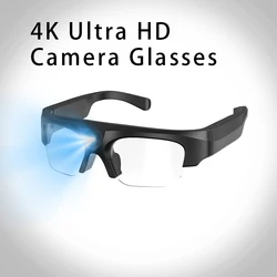 High definition 4K new smart glasses, wireless Bluetooth, hands-free calling, music earphones with microphone, sports sunglasses