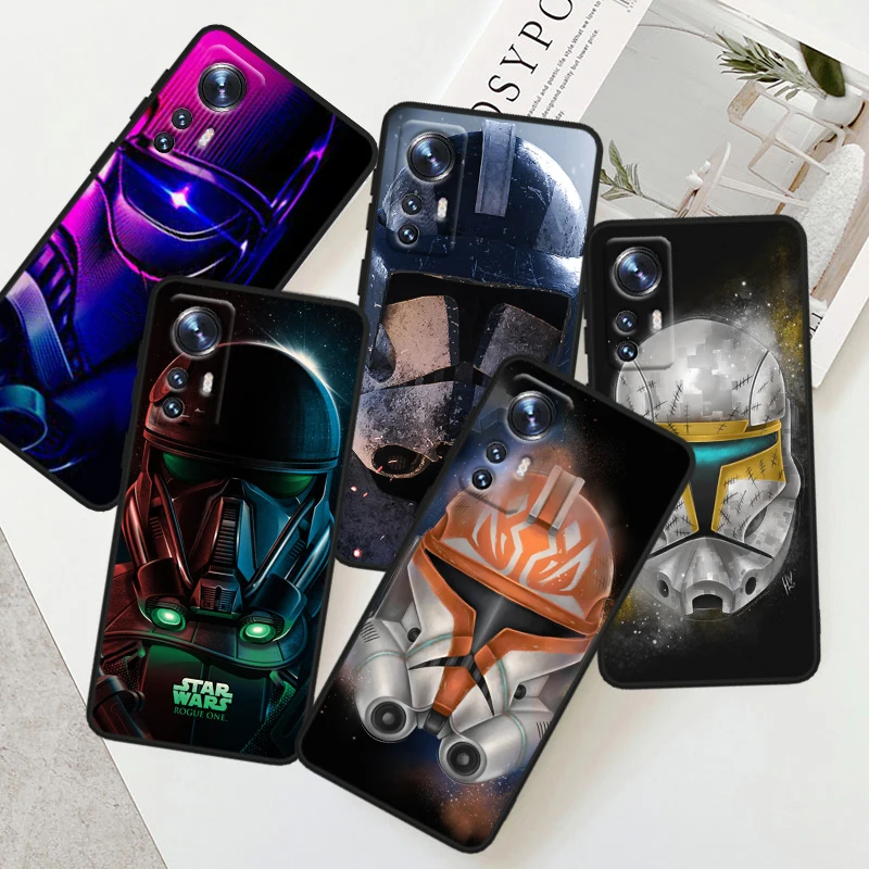 S-tar W-ars Jedi Knight For Xiaomi Mi 14 13 12T 12S 12X 12 11i 11X 11T 11 Ultra Lite Pro Soft Silicone Black Phone Case