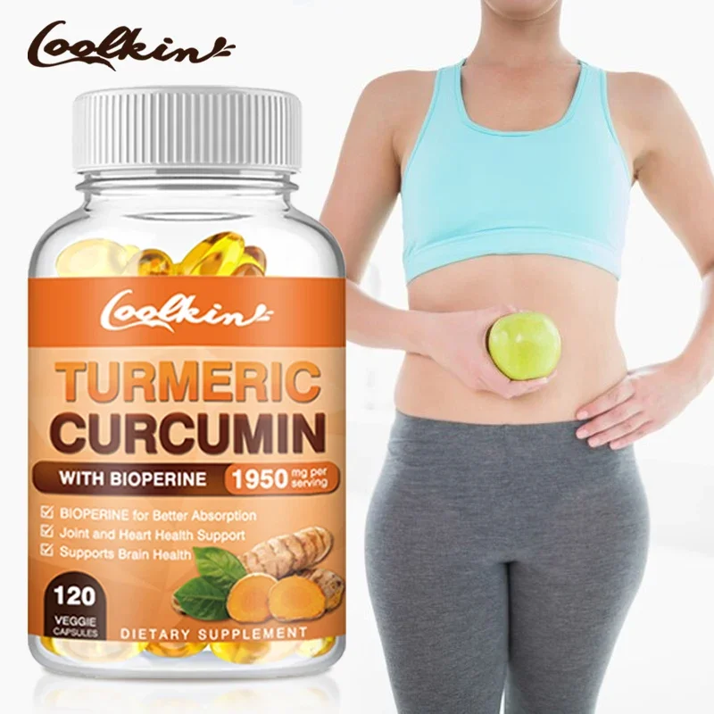 

Turmeric Curcumin - Contains Black Pepper To Promote Absorption, Help Relieve Joint Discomfort, and Help Maintain Joint Health