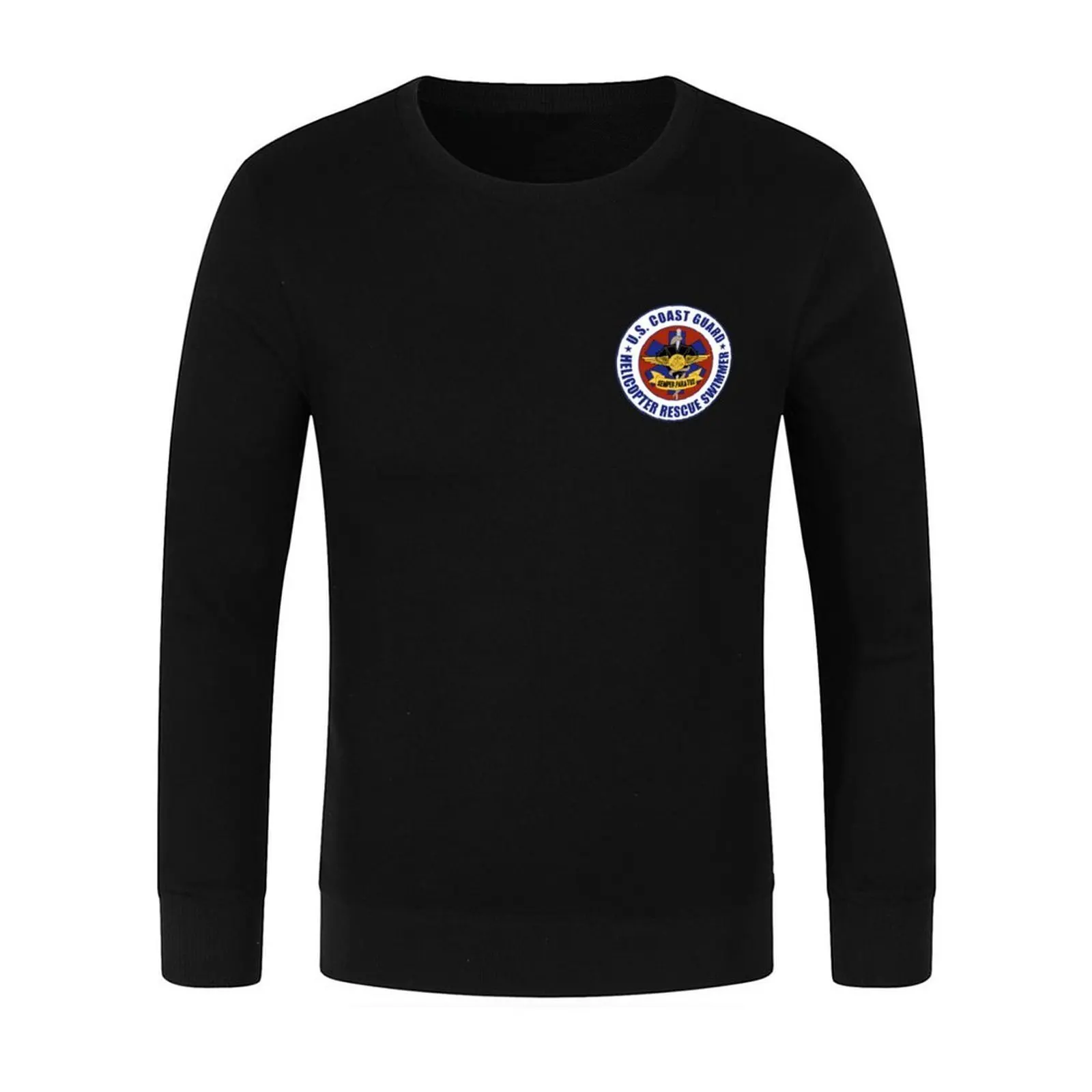 USCG هليكوبتر الإنقاذ السباح التصحيح البلوز الملابس للرجال الرجال ارتداء ملابس رجالية رياضية الرجال البلوز الجديد