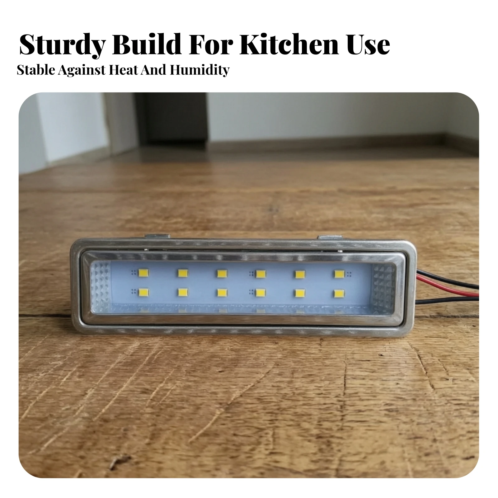 LED Range Hood Light with Connector Bright Rectangular Range Hood Lamp Under Cabinet LED Light Panel 12V DC