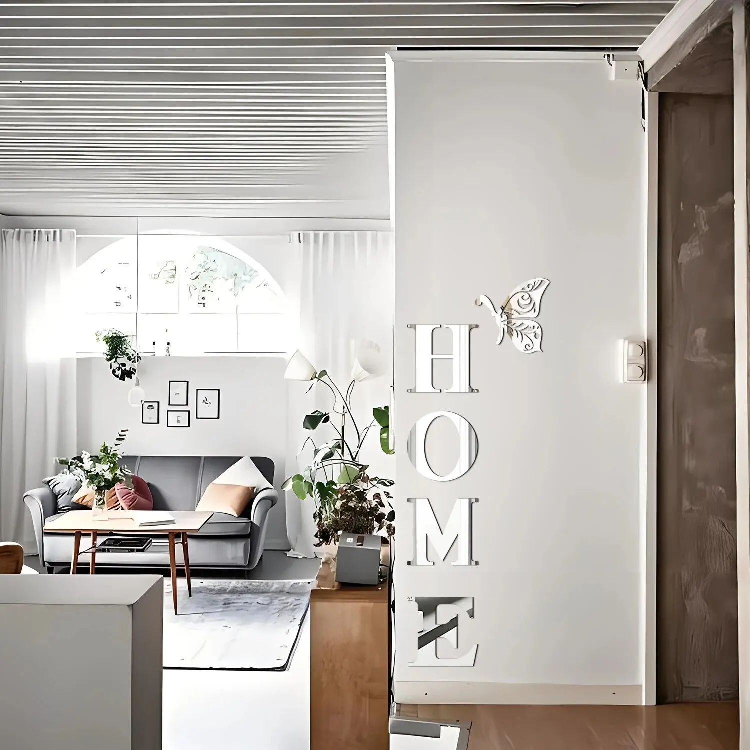 Picture 5: HOME Home Logo 3D Mirror Wall Sticker, Entrance Decoration, Home Decoration