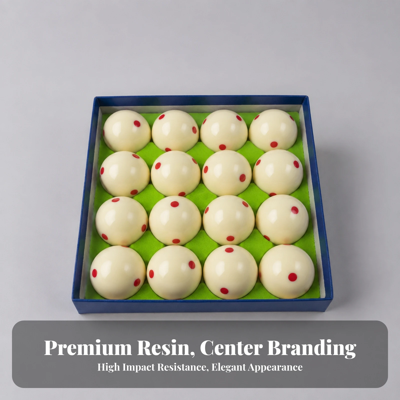 16 Pieces Billiard Balls with Red Dots Strike-Resistant Pool Table Balls Billiard Ball Set Sturdy Pool Table Ball Set Smooth