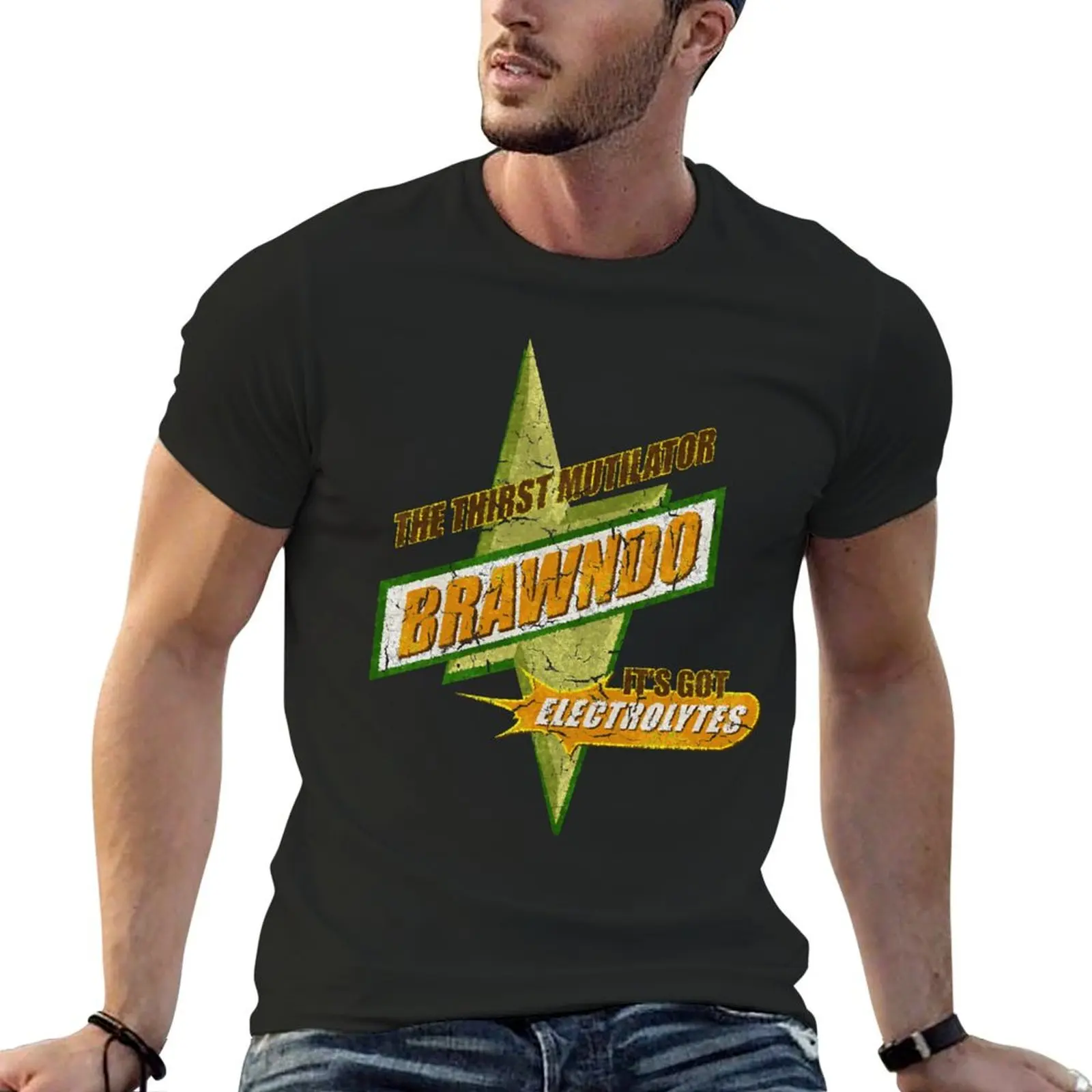 

BRAWNDO the thirst mutilator (Idiocracy) Classic T-Shirt summer clothes kawaii clothes anime Men's t shirts