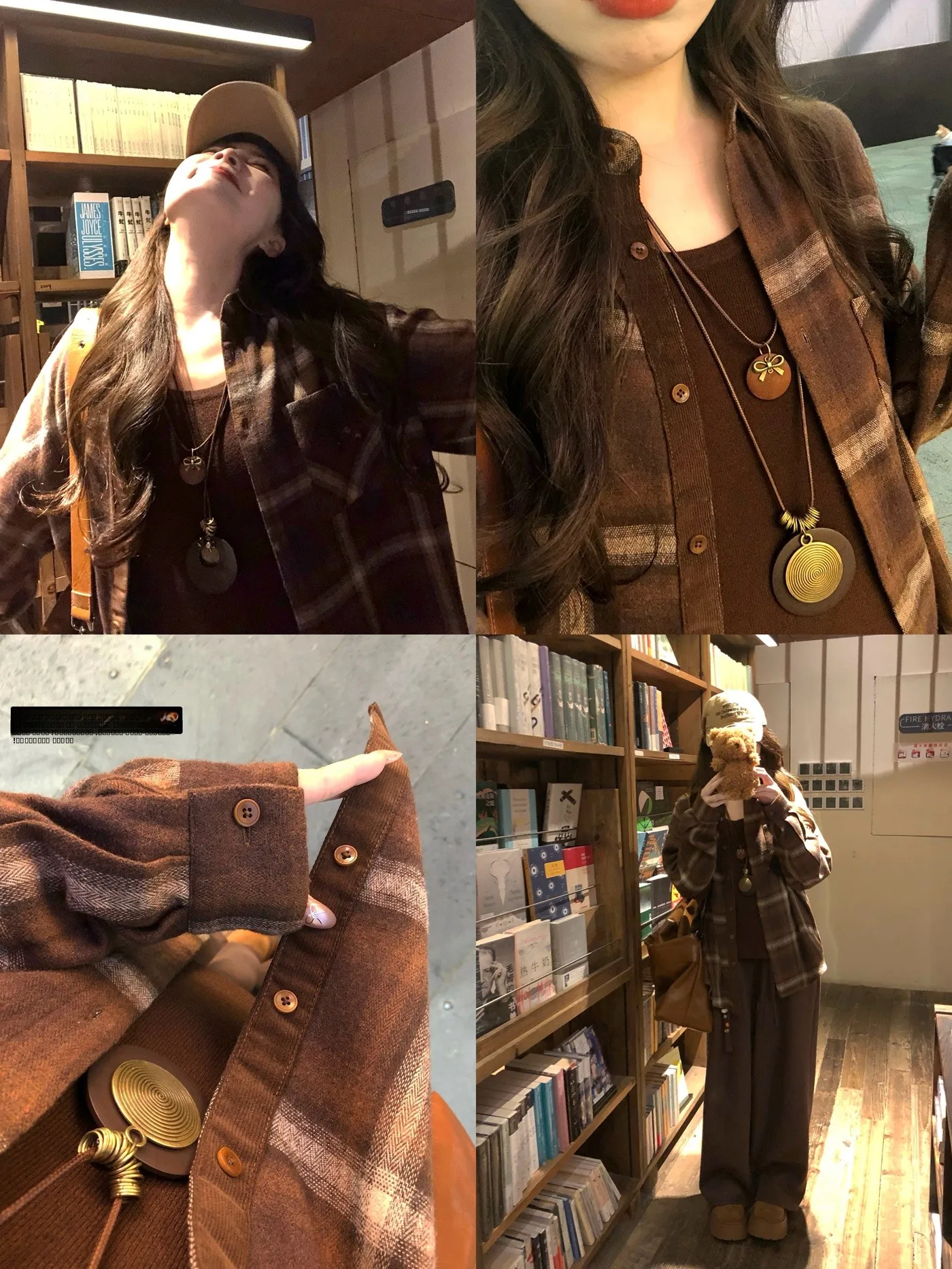 

Женская рубашка ALITTLE Original с вышивкой и контрастным клетчатым узором, с длинными рукавами, повседневная, свободного кроя, удобная, дышащая