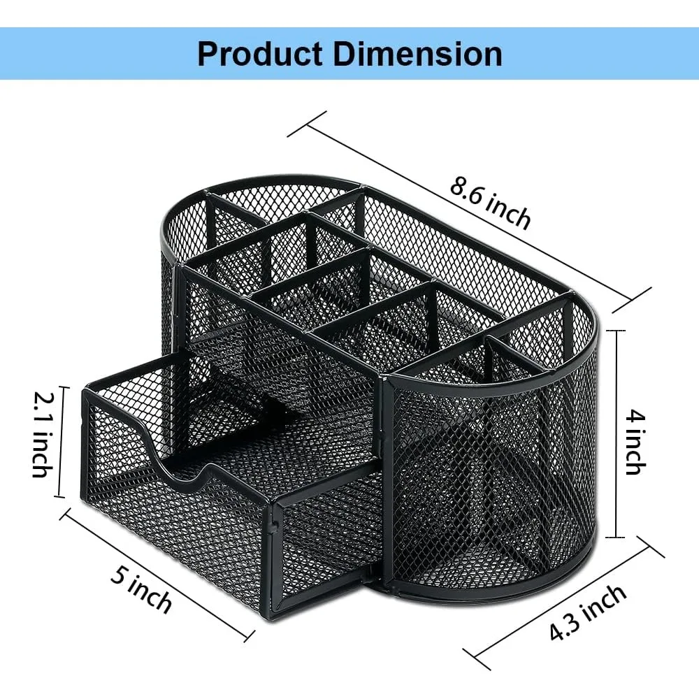 منظم مكتب تخزين الأدوات المكتبية، حامل قلم رصاص للمكتب، شبكة سلكية، لوازم مكتبية، ملحقات مكتبية، منظمات مساحة العمل مع
