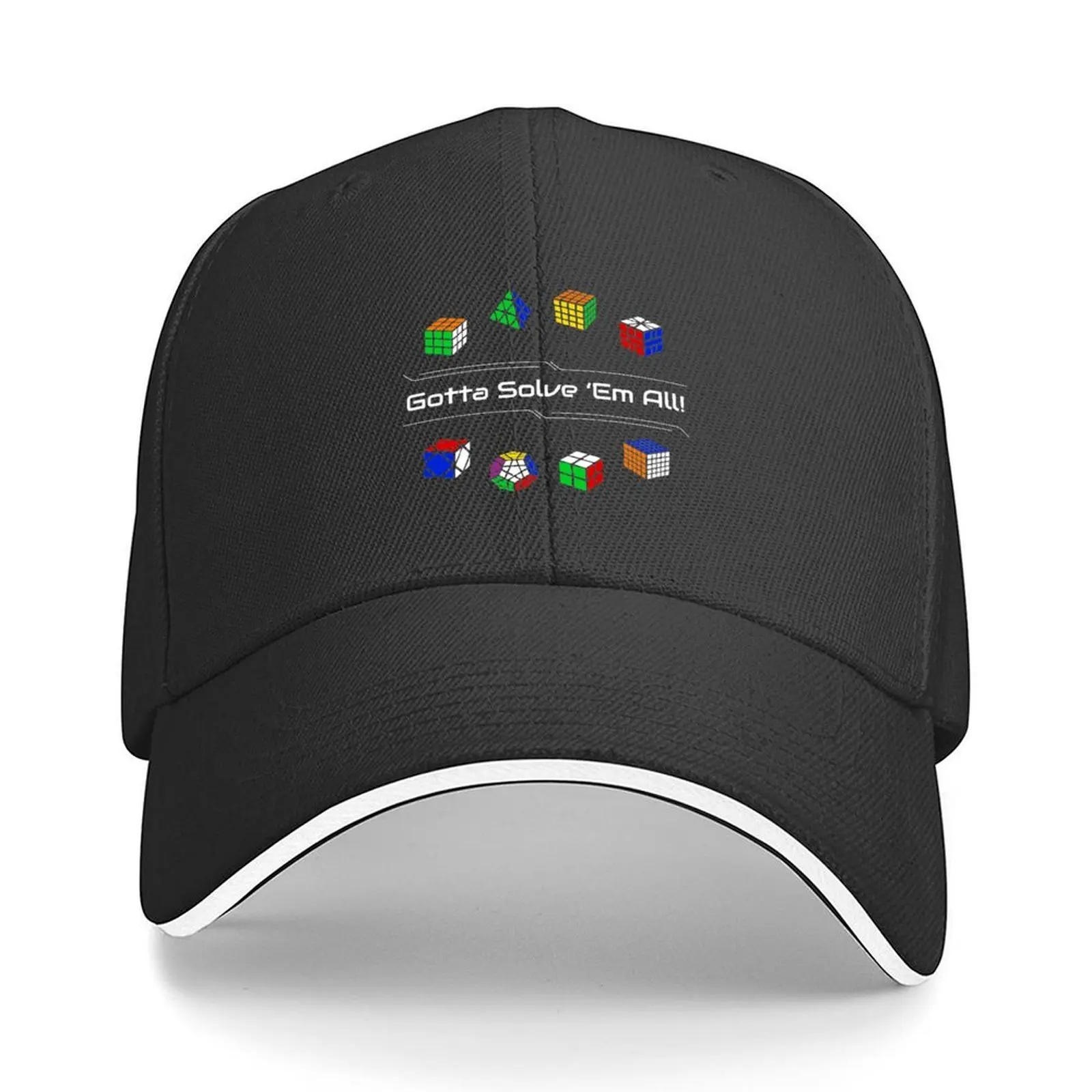 

Gotta Solve 'Em All! Puzzles Baseball Cap Christmas Hat Golf Wear Dropshipping Custom Cap Women Beach Fashion Men's